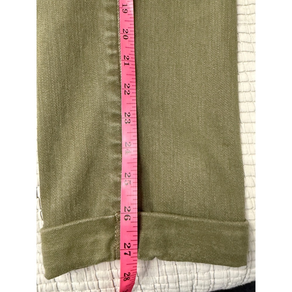 Judy Blue 5/27 Olive Green High Rise Utility Slim Cuffed Stretch Jeans Military - Picture 8 of 12